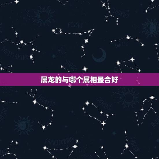 属龙的与哪个属相最合好,属龙男和属狗女命运不合怎么化解 属龙的与哪个属相最合好,属龙男和属狗女命运不合怎么化解