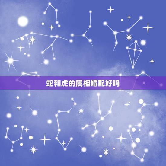 蛇和虎的属相婚配好吗,属虎和属蛇的婚配好不好 蛇和虎的属相婚配好吗,属虎和属蛇的婚配好不好