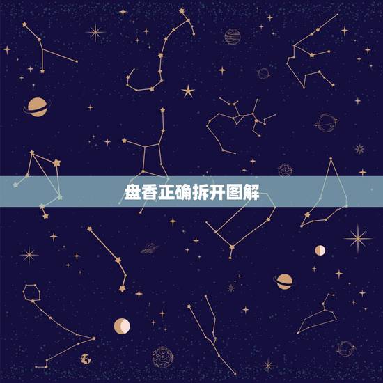 盘香正确拆开图解，怎么烧檀香木