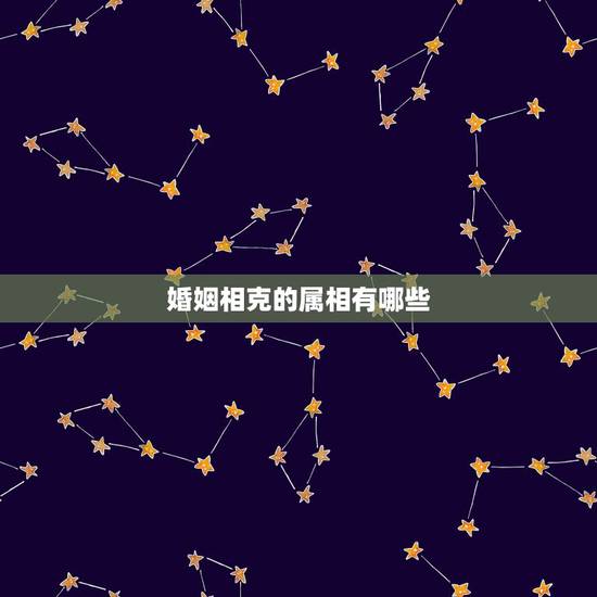 婚姻相克的属相有哪些，属狗与什么属相相克