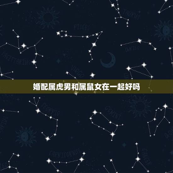 婚配属虎男和属鼠女在一起好吗,属虎男生和属鼠女生婚姻配吗 婚配属虎男和属鼠女在一起好吗,属虎男生和属鼠女生婚姻配吗