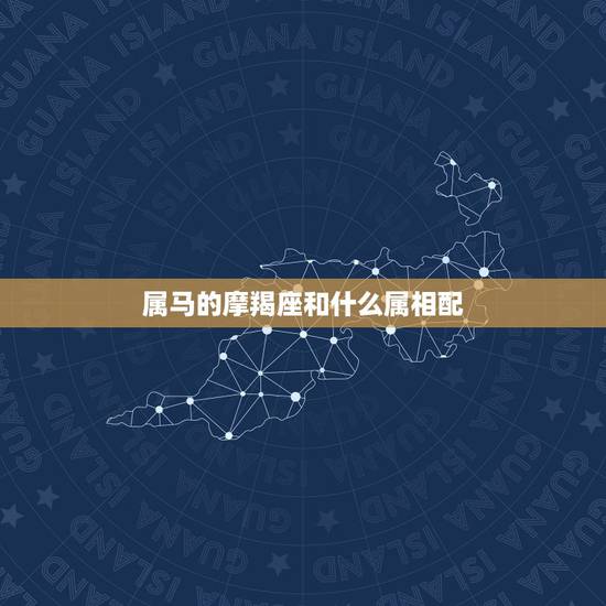 属马的摩羯座和什么属相配，属马的摩羯座女和那个星座相配