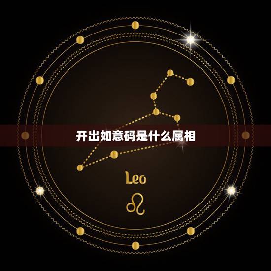 开出如意码是什么属相，如意码是什么数字