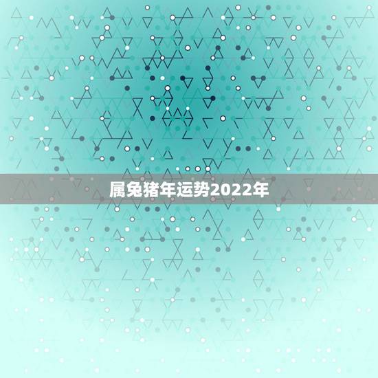 属兔猪年运势2022年,2023年属兔人的全年运势 属兔猪年运势2022年,2023年属兔人的全年运势