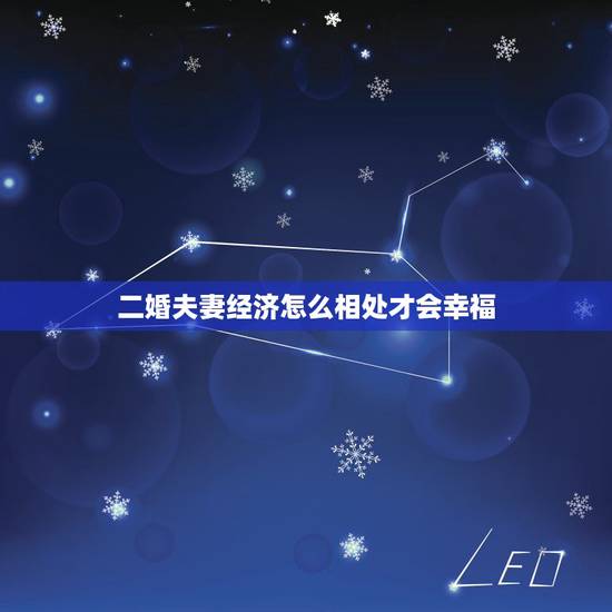 二婚夫妻经济怎么相处才会幸福,夫妻中有一个防着对方该怎么办 二婚夫妻经济怎么相处才会幸福,夫妻中有一个防着对方该怎么办