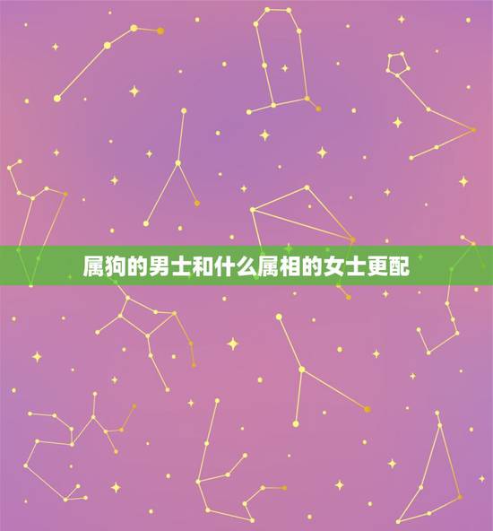 属狗的男士和什么属相的女士更配，男属狗的属相婚配表 和什么属相的女生最