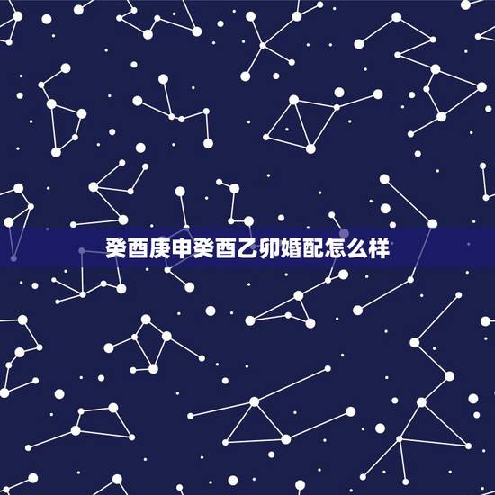 癸酉庚申癸酉乙卯婚配怎么样，求合婚！分不要了！