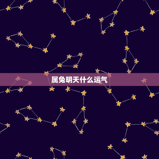 属兔明天什么运气，属兔运气好吗