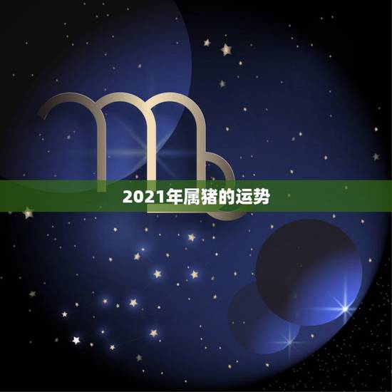 2021年属猪的运势，2021年属猪的运势和财运