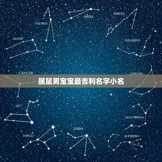 属鼠男宝宝最吉利名字小名，属鼠男孩最吉利的名字免费
