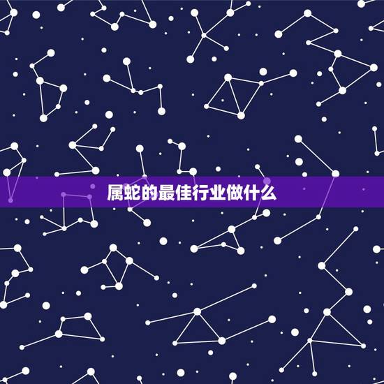 属蛇的最佳行业做什么,属蛇人适合做什么工作 属蛇的最佳行业做什么,属蛇人适合做什么工作