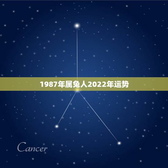 1987年属兔人2022年运势，2022属兔人全年运势1987