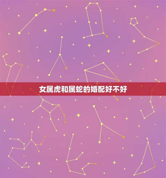 女属虎和属蛇的婚配好不好，女属虎男属蛇结合好不好