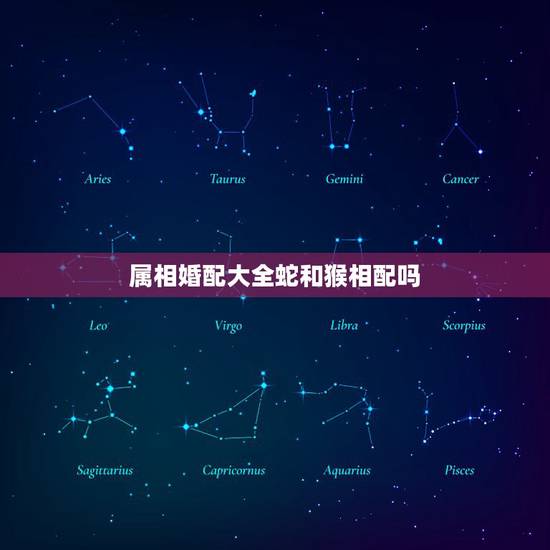 属相婚配大全蛇和猴相配吗，属蛇的和属猴的能相配吗？