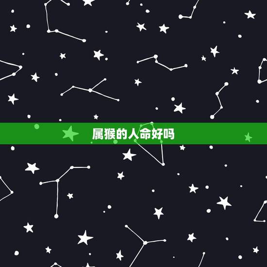 属猴的人命好吗，2016属猴的命好不好