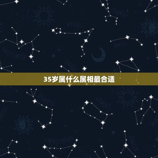 35岁属什么属相最合适,35岁属相是什么 35岁属什么属相最合适,35岁属相是什么