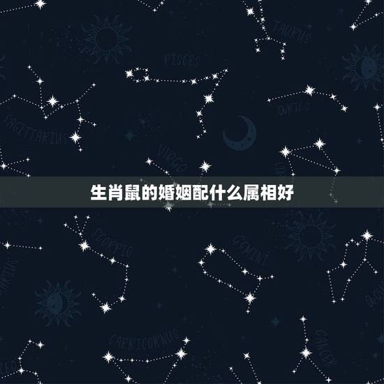 生肖鼠的婚姻配什么属相好，女属鼠配什么属相最合适