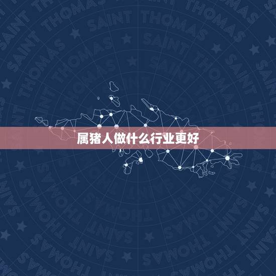 属猪人做什么行业更好，1983年属猪适合的生意
