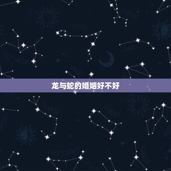 龙与蛇的婚姻好不好，龙与牛的婚姻好不好