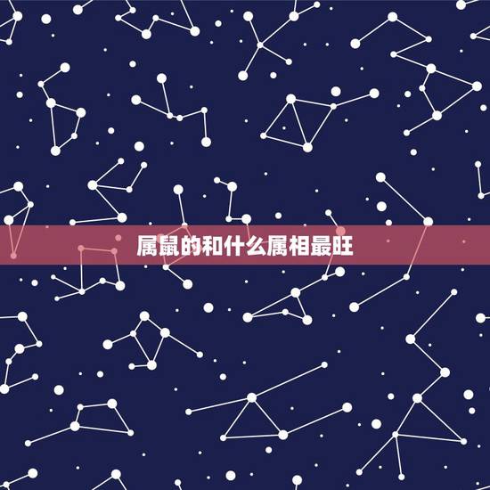 属鼠的和什么属相最旺,马鼠属相合吗 属鼠的和什么属相最旺,马鼠属相合吗