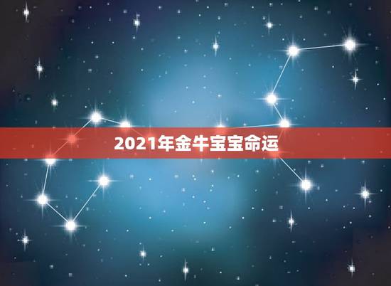 2021年金牛宝宝命运，金牛座2021年的全年运势