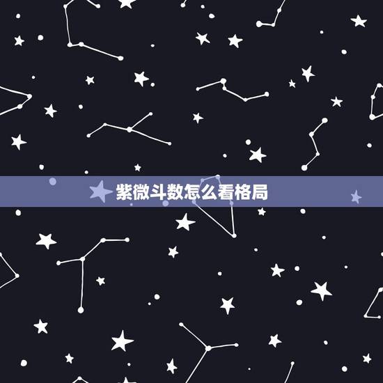 紫微斗数怎么看格局，紫微斗数怎么看