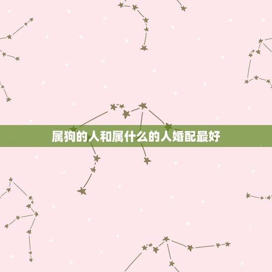 属狗的人和属什么的人婚配最好,属狗人的婚配适合什么属相 属狗的人和属什么的人婚配最好,属狗人的婚配适合什么属相