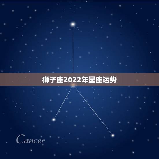 狮子座2022年星座运势，狮子座2008年运势