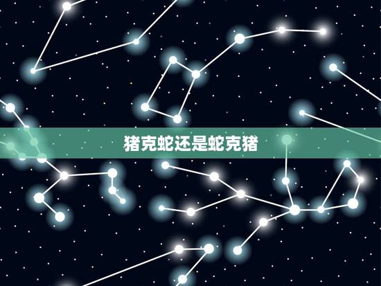 猪克蛇还是蛇克猪，蛇遇猪就得哭什么意思
