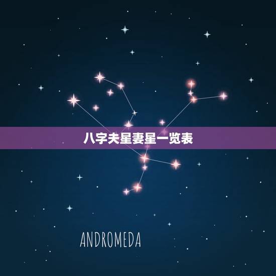 八字夫星妻星一览表,八字大师能看出我夫星?什么时候出现? 八字夫星妻星一览表,八字大师能看出我夫星?什么时候出现?
