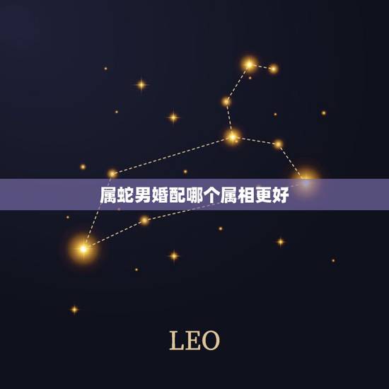 属蛇男婚配哪个属相更好，属蛇男的和属羊女的婚姻相配吗