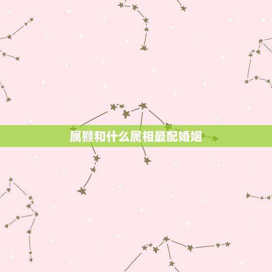 属猴和什么属相最配婚姻，男属猴的属相婚配表