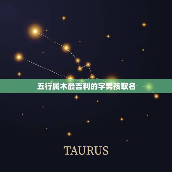 五行属木最吉利的字男孩取名，属木的男孩名字寓意好的字