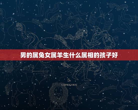 男的属兔女属羊生什么属相的孩子好，女属兔和男属羊生什么好拜托了各位 谢