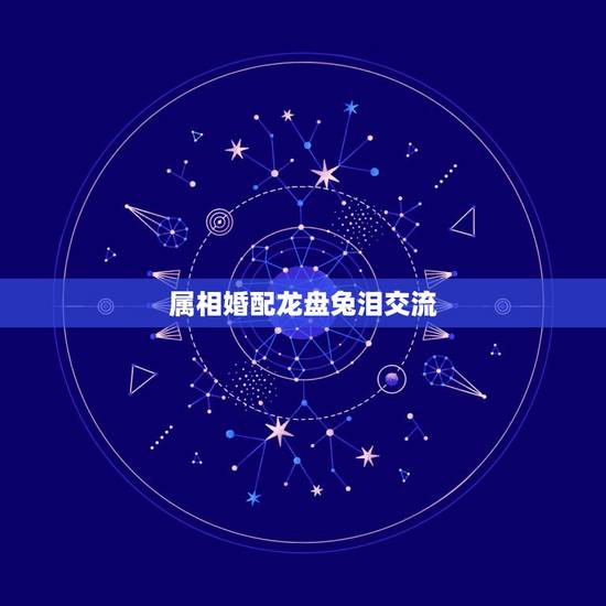 属相婚配龙盘兔泪交流，属相婚配：男属龙和女属兔相配吗