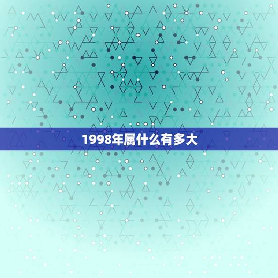 1998年属什么有多大,1998年属啥了,虚岁多大了,周岁多大了? 1998年属什么有多大,1998年属啥了,虚岁多大了,周岁多大了?