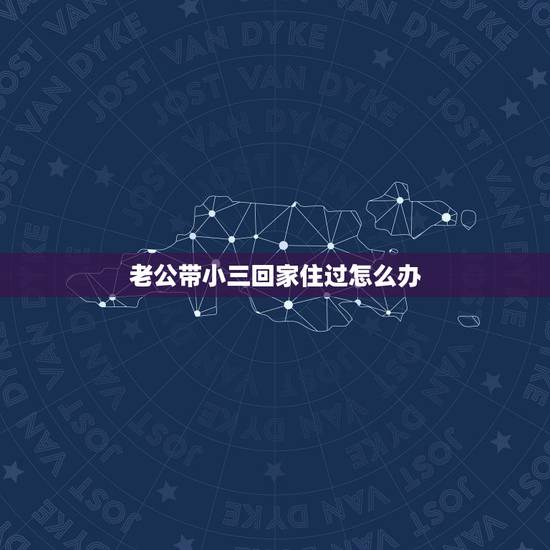 老公带小三回家住过怎么办,老公带小三回家住 老公带小三回家住过怎么办,老公带小三回家住