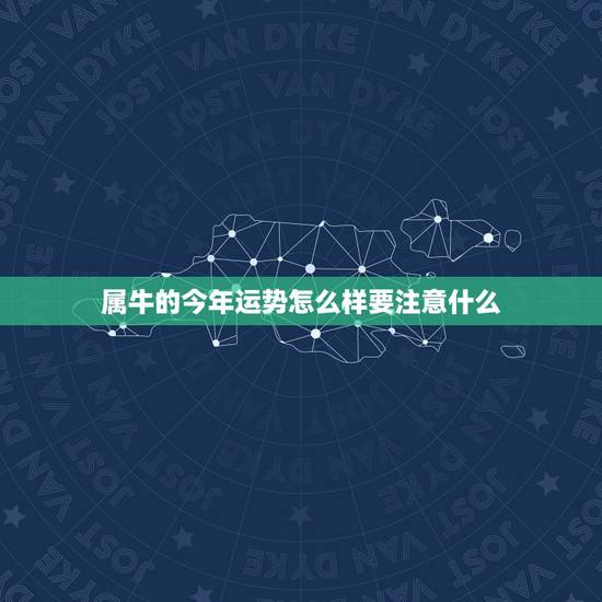 属牛的今年运势怎么样要注意什么，属牛的今年运势如何？