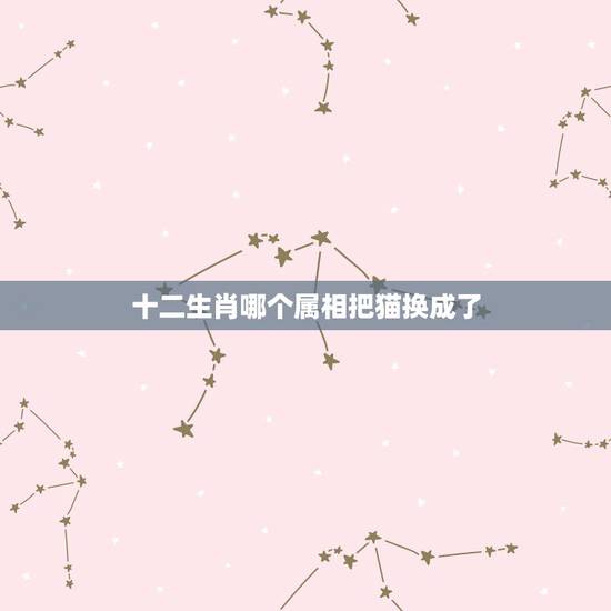 十二生肖哪个属相把猫换成了，哪个国家跟中国一样以动物做为属相，只是把猫
