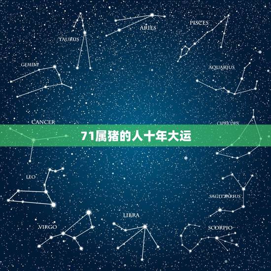 71属猪的人十年大运,1971年属猪人的命运 71属猪的人十年大运,1971年属猪人的命运