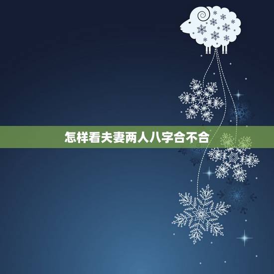 怎样看夫妻两人八字合不合,如何看夫妻八字合不合 怎样看夫妻两人八字合不合,如何看夫妻八字合不合