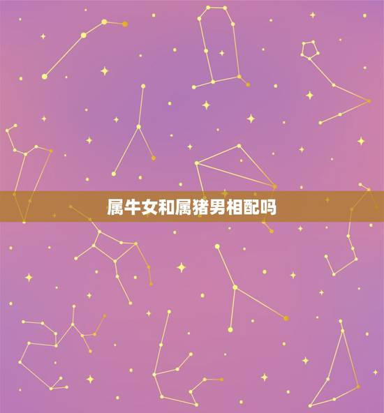 属牛女和属猪男相配吗,属牛的女人和属猪的男人搭配吗? 属牛女和属猪男相配吗,属牛的女人和属猪的男人搭配吗?