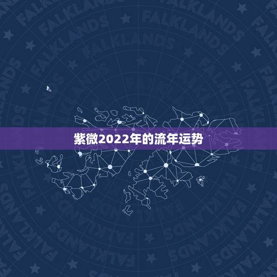紫微2022年的流年运势，紫微斗数入门教程