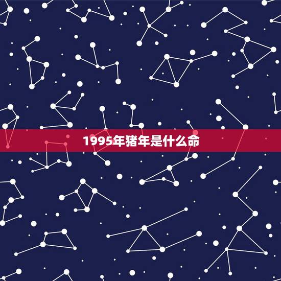 1995年猪年是什么命，我96年涧下水命，女朋友是95年山头火命，我们