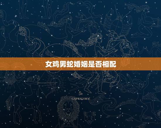 女鸡男蛇婚姻是否相配，女方属鸡与男方属蛇的姻缘是否合适