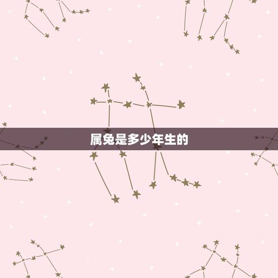 属兔是多少年生的,属兔的出生年月 属兔是多少年生的,属兔的出生年月