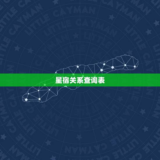 星宿关系查询表，值日星宿关系查询
