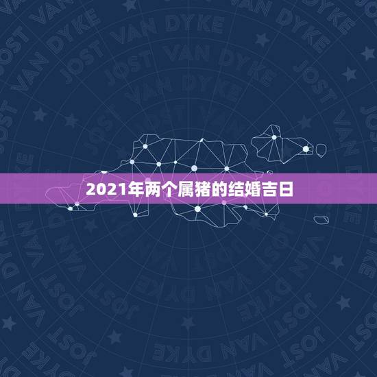 2021年两个属猪的结婚吉日,2021年属猪女嫁娶吉日 2021年两个属猪的结婚吉日,2021年属猪女嫁娶吉日