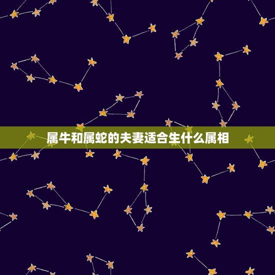 属牛和属蛇的夫妻适合生什么属相,男的属蛇找什么属相的女的属相合适呀 属牛和属蛇的夫妻适合生什么属相,男的属蛇找什么属相的女的属相合适呀