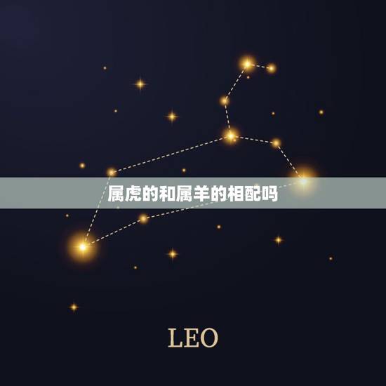 属虎的和属羊的相配吗,属羊的和属虎的合吗 属虎的和属羊的相配吗,属羊的和属虎的合吗